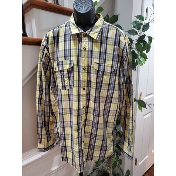 Ecko Unltd. Men Multicolor Plaid Long Sleeve Collar Button Down Casual Shirt 2XL - Picture 1 of 14